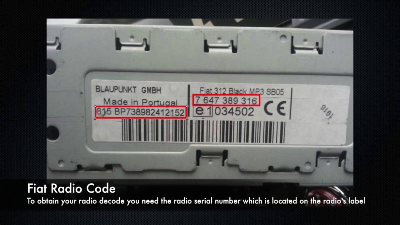 Volkswagen radio codes from serial number